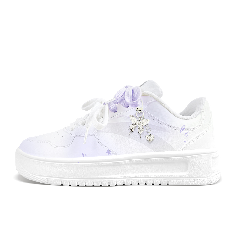 Anta Relaxed Anti Slip Wear Resistant Low Top Skateboard Shoes Unisex Purple