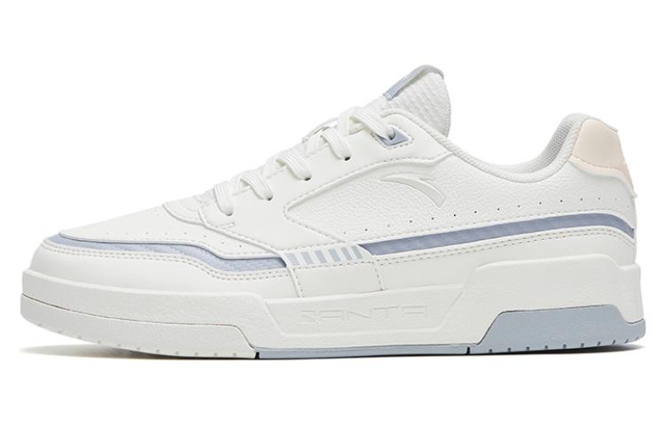 Anta Life Collection Slip Resistant Abrasion Resistant Low top Skateboard Shoes Women's White Gray