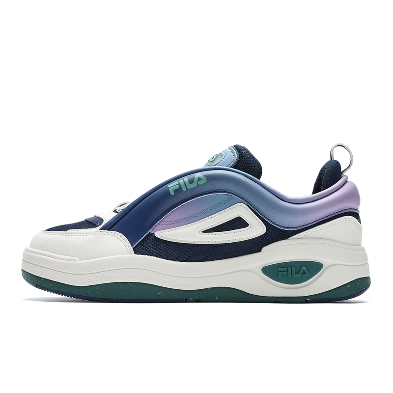 FILA Slip-Resistant Cushioning Wear-Resistant Low-Top Skateboard Shoes Men's Sky Blue Stone/Milk White