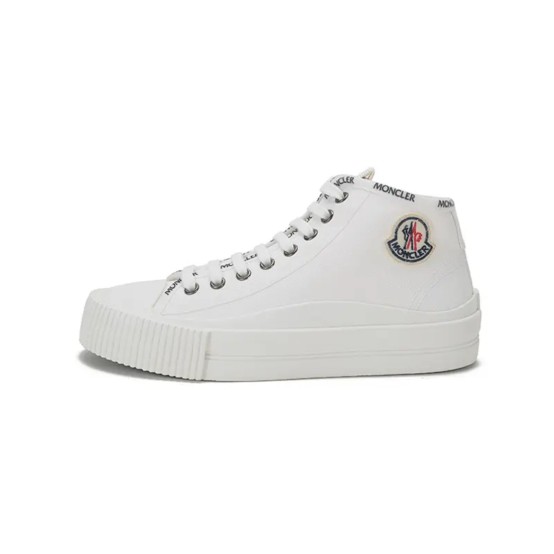 Moncler LISSEX Mid Top Stylish Skateboarding Shoes Women's White