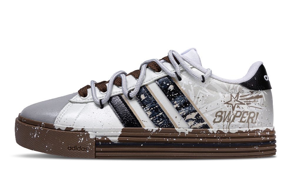 Adidas Daily 4.0 Lightweight Low Top Skateboard Shoes Unisex Gray