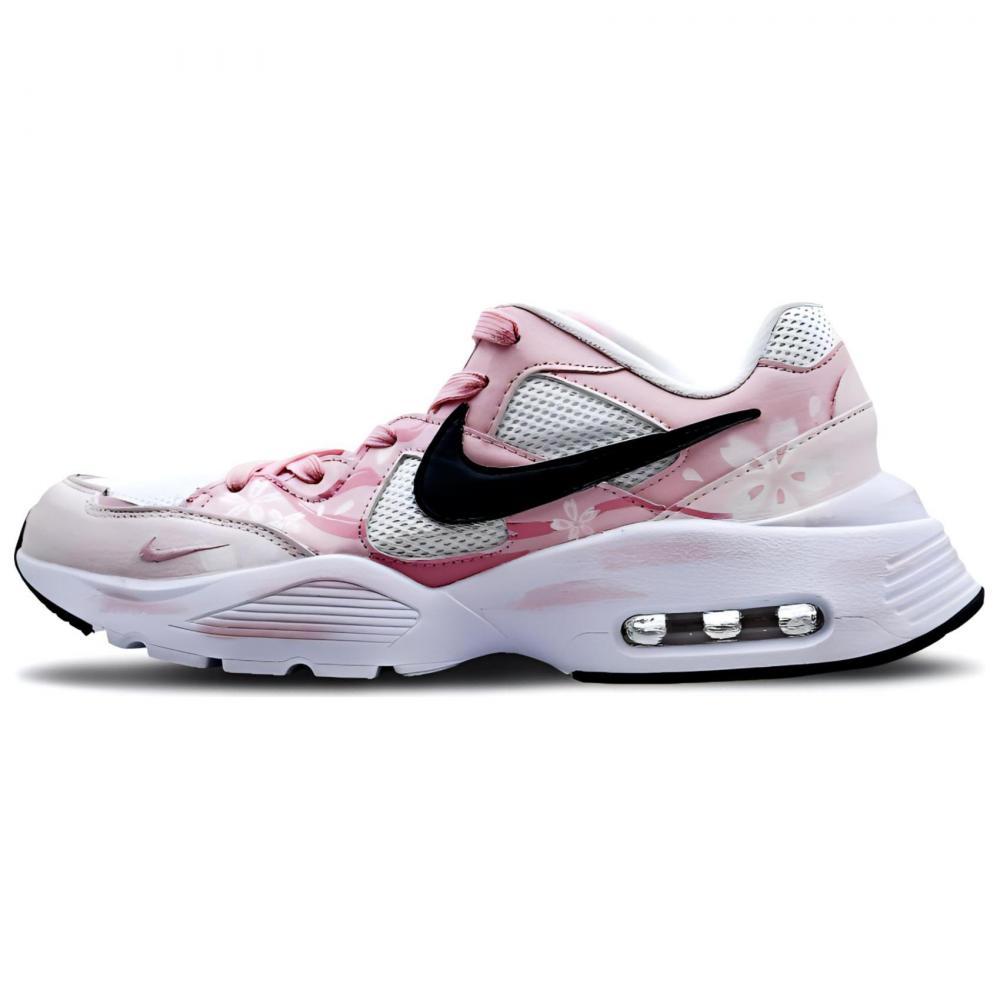 Nike Air Max Fusion Durable Breathable Low-Top Running Shoes Women's Pink Black