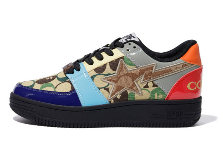 A BATHING APE X Coach Bape Sta 'Black Red Blue'