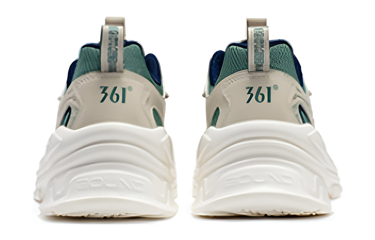 361° Over The Mountain Lightweight Cushioning Low Top Running Shoes Men's Nebula Cyan
