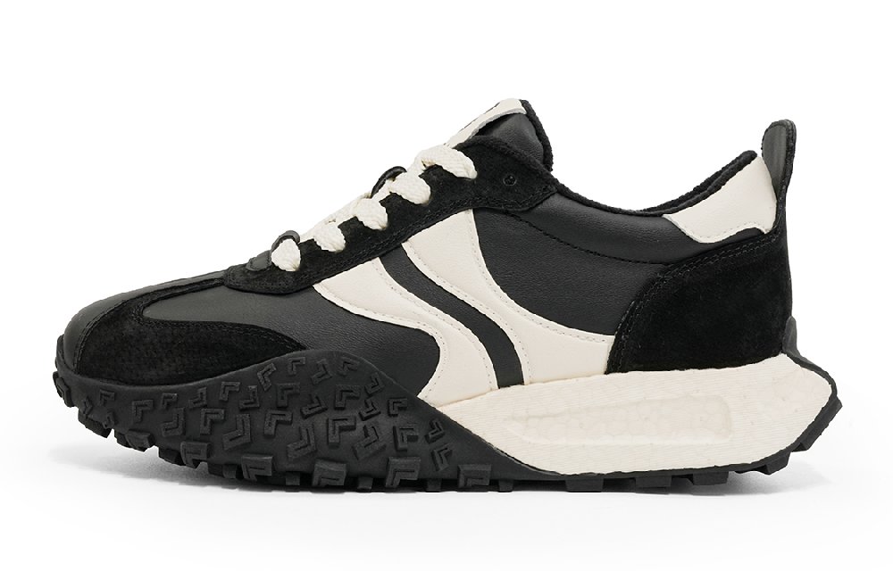 EBLAN Low Top Casual Shoes Women's Beige Black