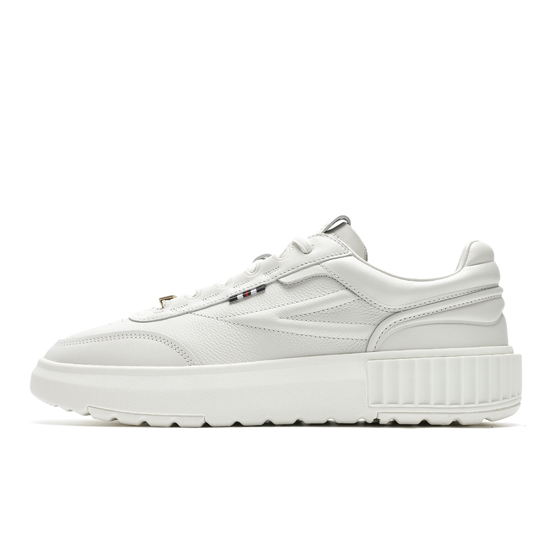 FILA Skateboard Shoes Men Low-Top White