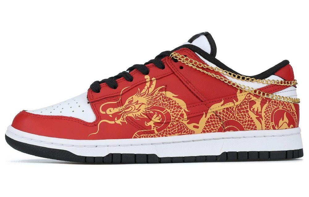Nike Dunk Dragon's Descendant Low-Top Skateboard Shoes Men's Red