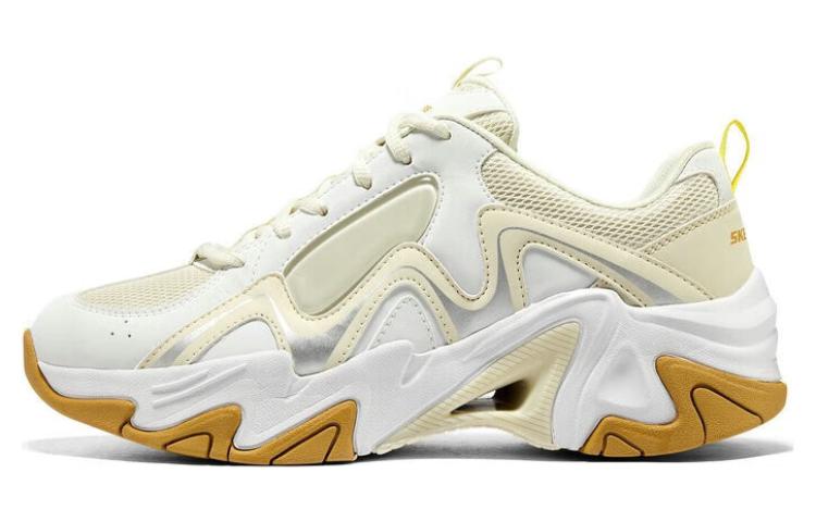 Skechers Stamina V3 Mecha Shoes 3 Low Top Chunky Sneakers Men's White Yellow