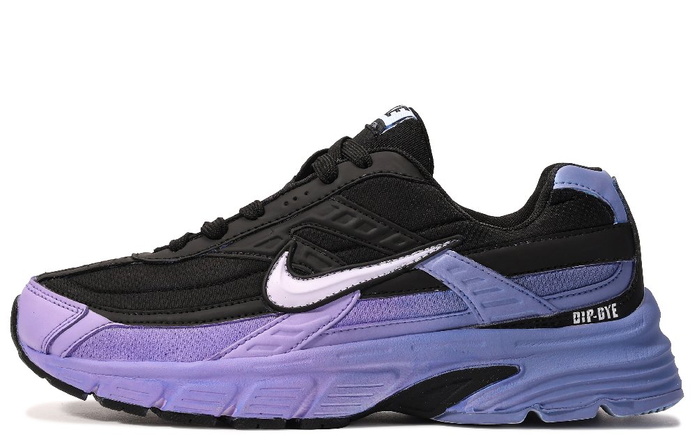 Nike Initiator Cushioning Slip Resistant Low Top Running Shoes Men's Purple Blue Black