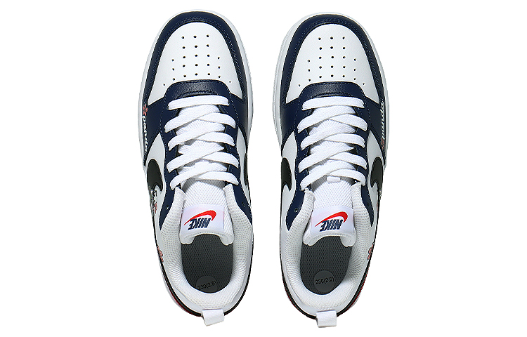 Nike Court Borough Low 2 Low-Top Skateboard Shoes GS White Blue Red купить в интернет-магазине Yoocart с быстрой доставкой по России.