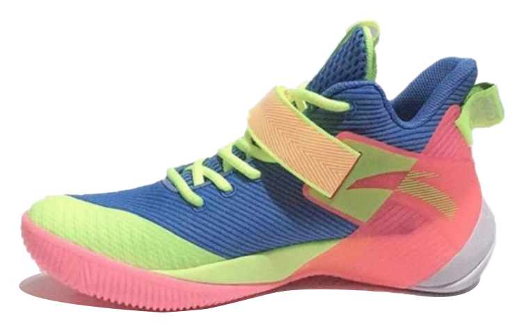 Anta Basketball Collection Cushioning Anti-Slip And Wear-Resistant Low-Top Basketball Shoes Men's Blue Pink Green