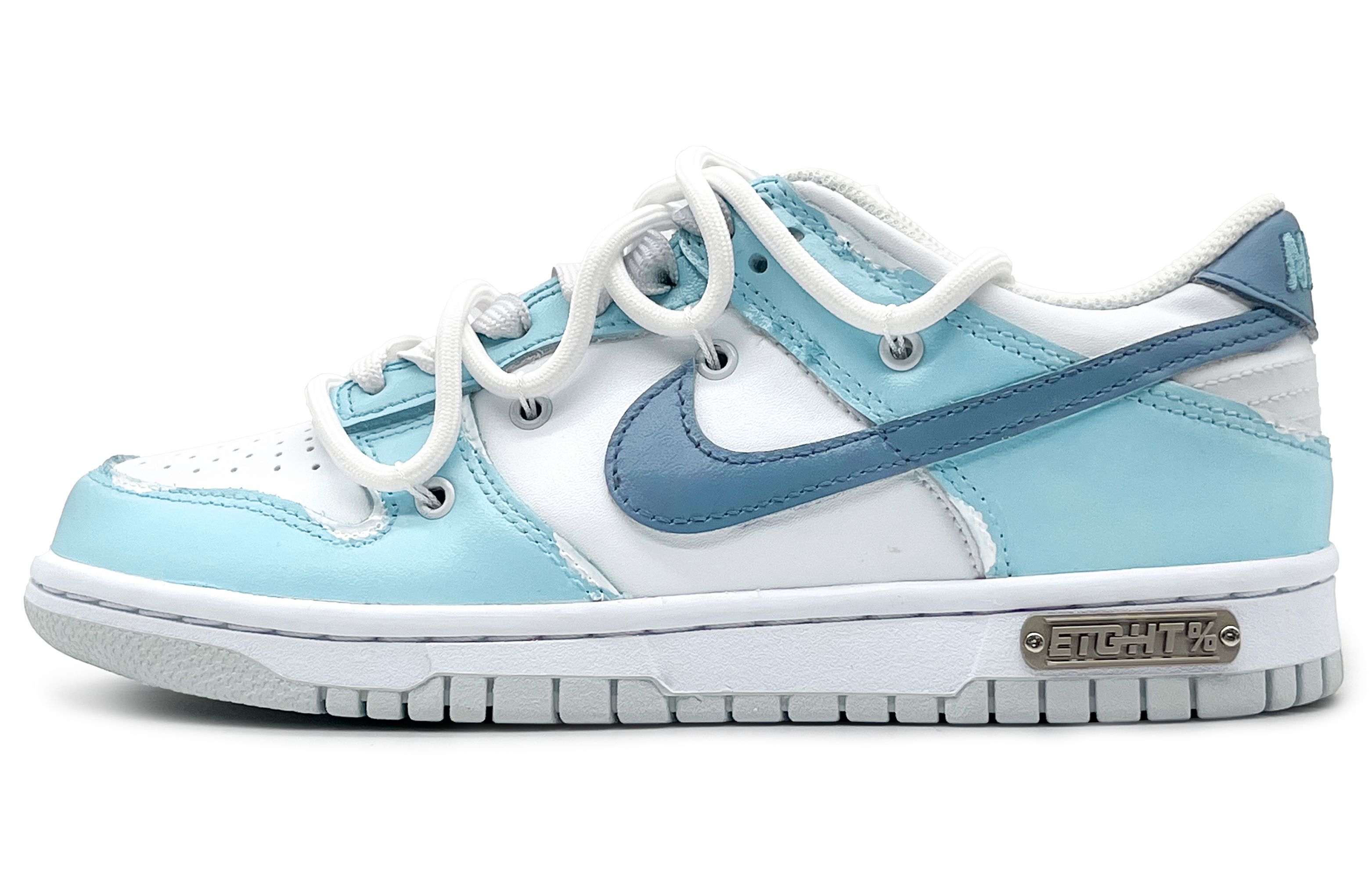 Nike EIGHT% Blue Bell Slip Resistant Shock Absorbers With Abrasion Resistant Properties Low top Skateboard Shoes Men's