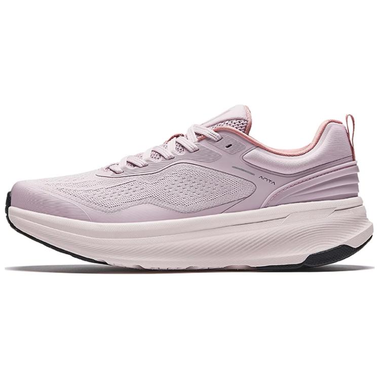 Anta Cushioning Anti-Slip And Wear-Resistant Low-Top Casual Running Shoes Women's Healing Pink