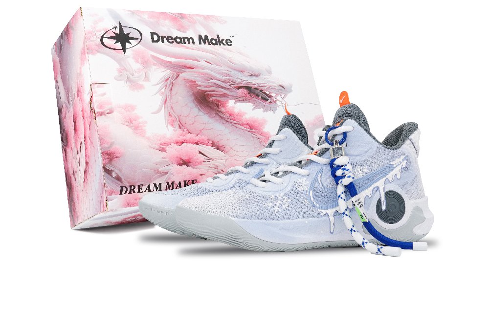 Nike KD Trey 5 IX Whispering Blue Cushioning Wear-Resistant Mid-Top Basketball Shoes Unisex Gray Blue