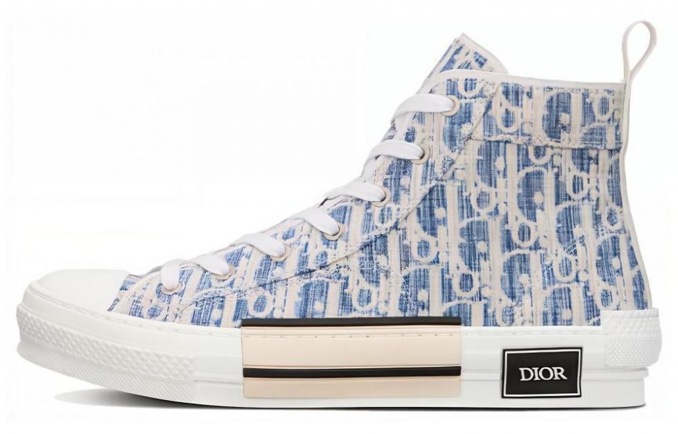 DIOR B23 High Blue Oblique Kasuri Jacquard