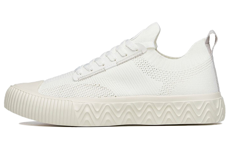 Anta Life Collection Anti-Slip Wear-Resistant Breathable Lightweight Low-Top Casual Shoes Men's Ivory White