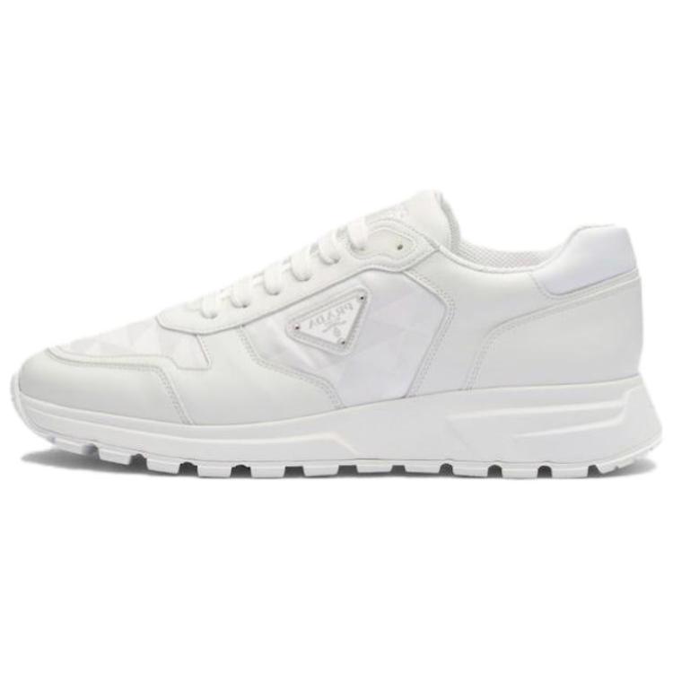 PRADA Leather And Re-Nylon 'White'