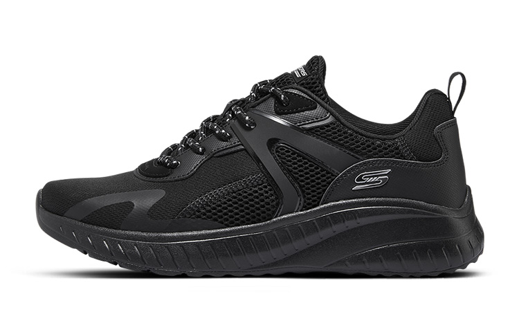 Skechers BOBS SQUAD CHAOS Cushioning Mid-Top Casual Shoes Men's All Black