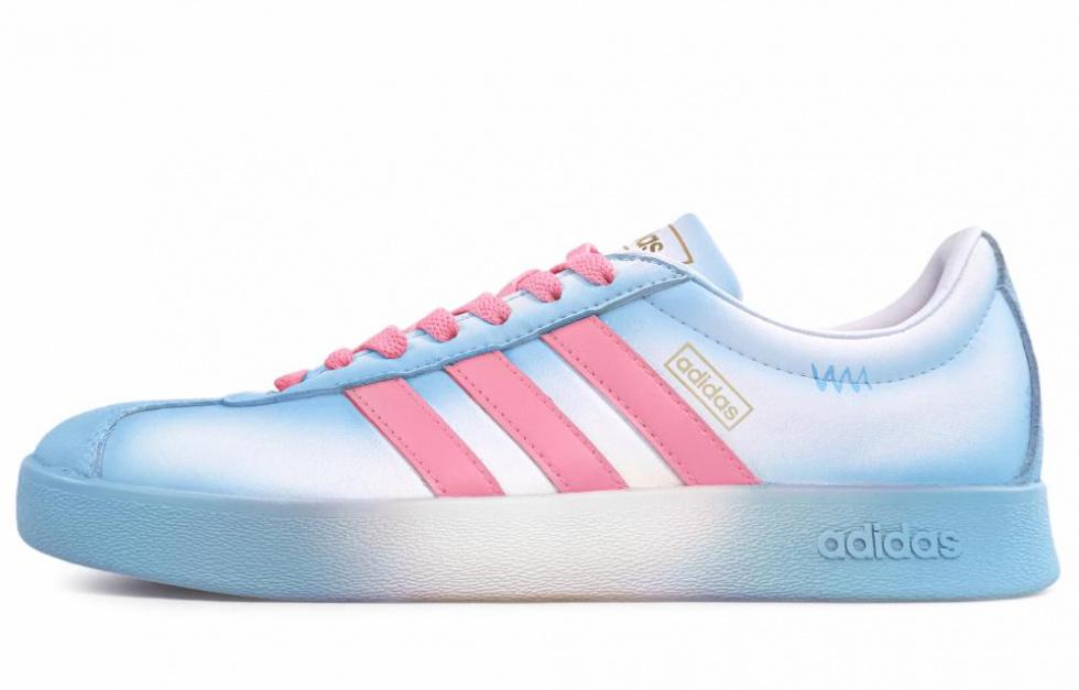 Adidas Neo Vl Court Classic Skateboard Shoes Unisex Low-Top Pink/White
