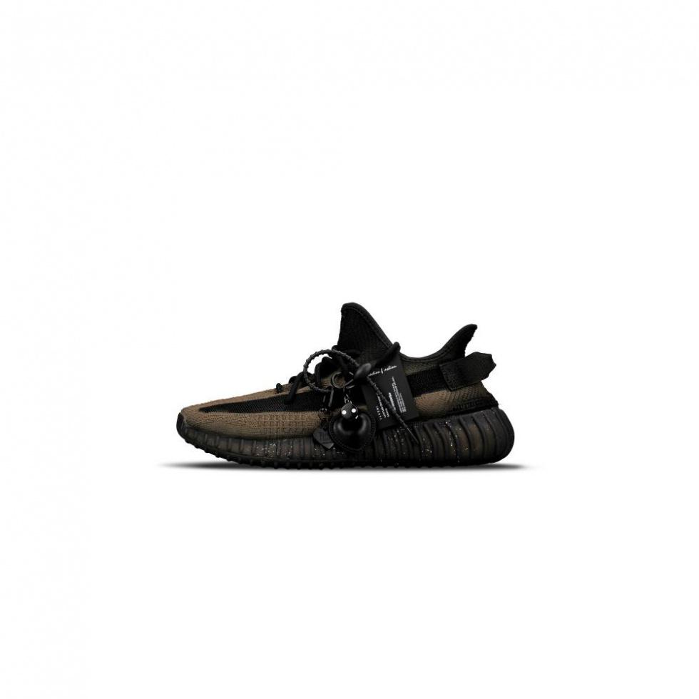 Adidas Originals Yeezy Boost 350 V2 Low-Top Casual Shoes Unisex Black Mocha