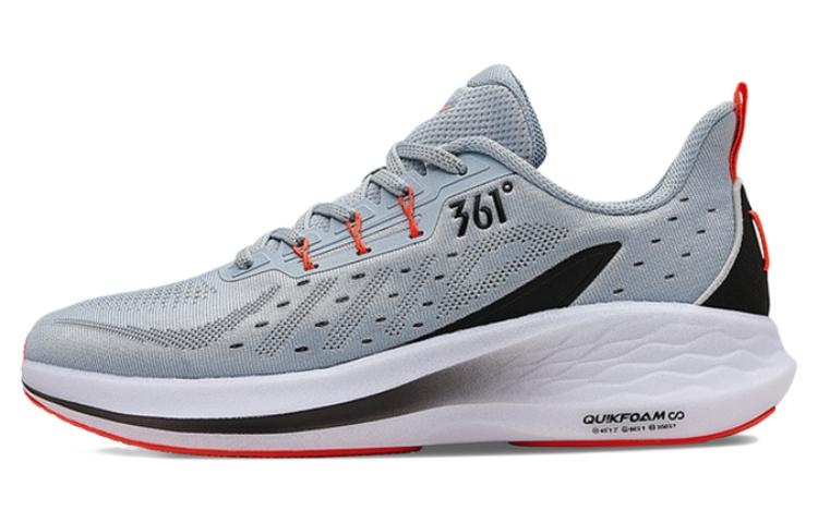 361° Shock Absorbers With Slip Resistant And Abrasion Resistant Properties Low Top Running Shoes Men's Mist Blue Black