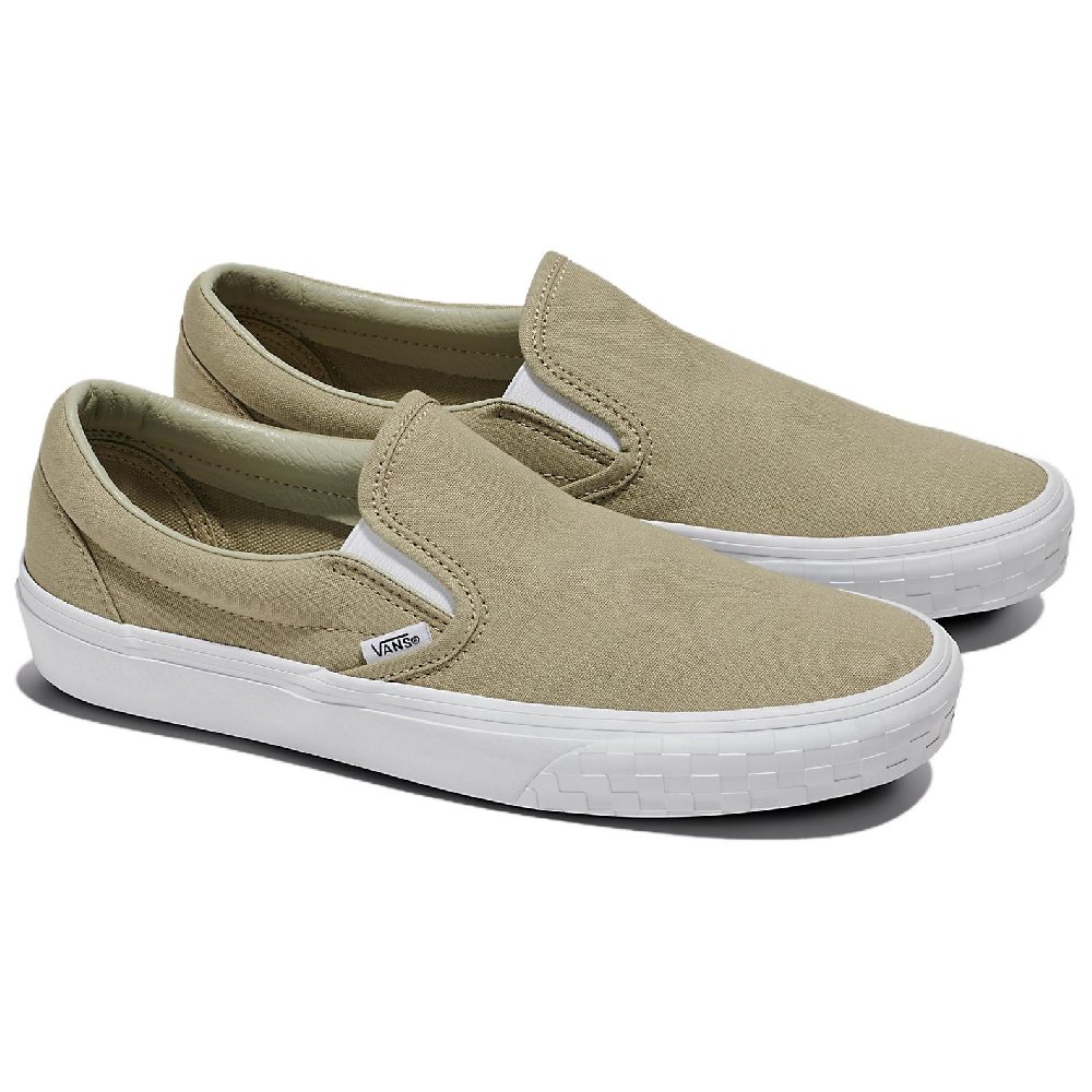 Vans Classic Slip On 'Check Bumper Khaki'