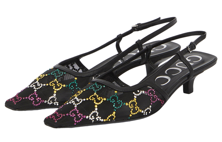 GUCCI Slim Heel High Heels 5cm Women's Black купить в интернет-магазине Yoocart с быстрой доставкой по России.