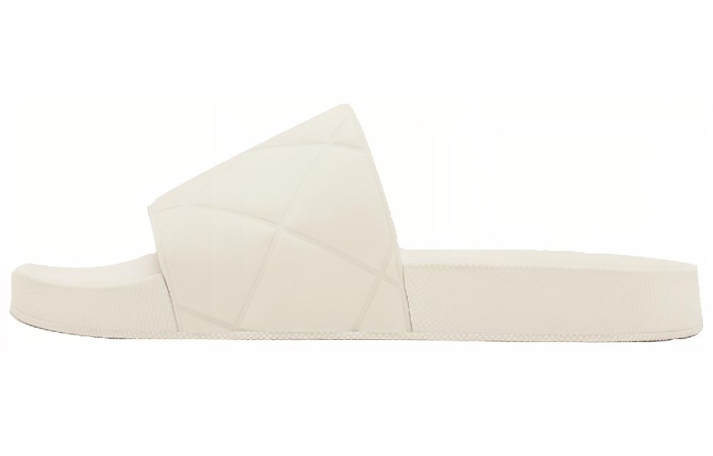 Bottega Veneta Slider Slide Slippers Men's White