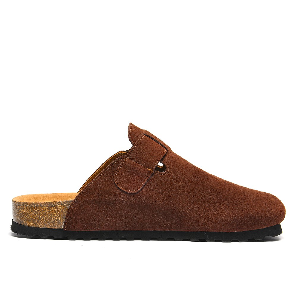 Lee Cork Sole Cuffed Odor Resistant, Abrasion Resistant Closed Toe Slippers Unisex Mustard Yellow