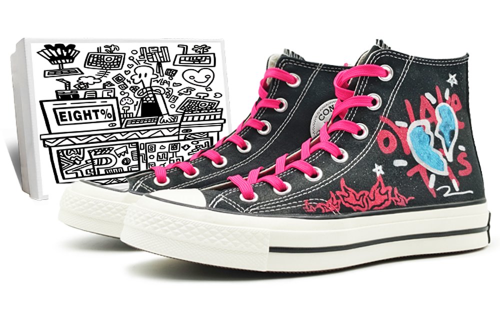 Converse 1970s All Star High-Top Canvas Shoes Unisex Pink Ink