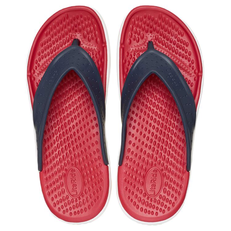 Crocs Abrasion Resistant Flip Flops Unisex Blue Red купить в интернет-магазине Yoocart с быстрой доставкой по России.