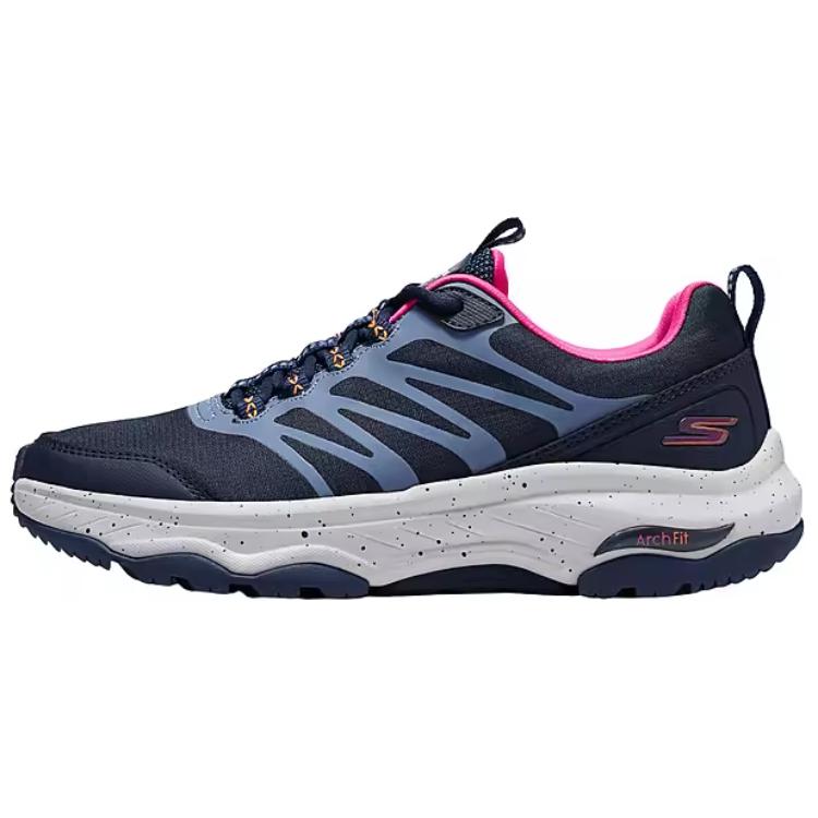 Skechers GO WALK Abrasion Resistant Coverage Low Top Casual Shoes Women's Blue Pink