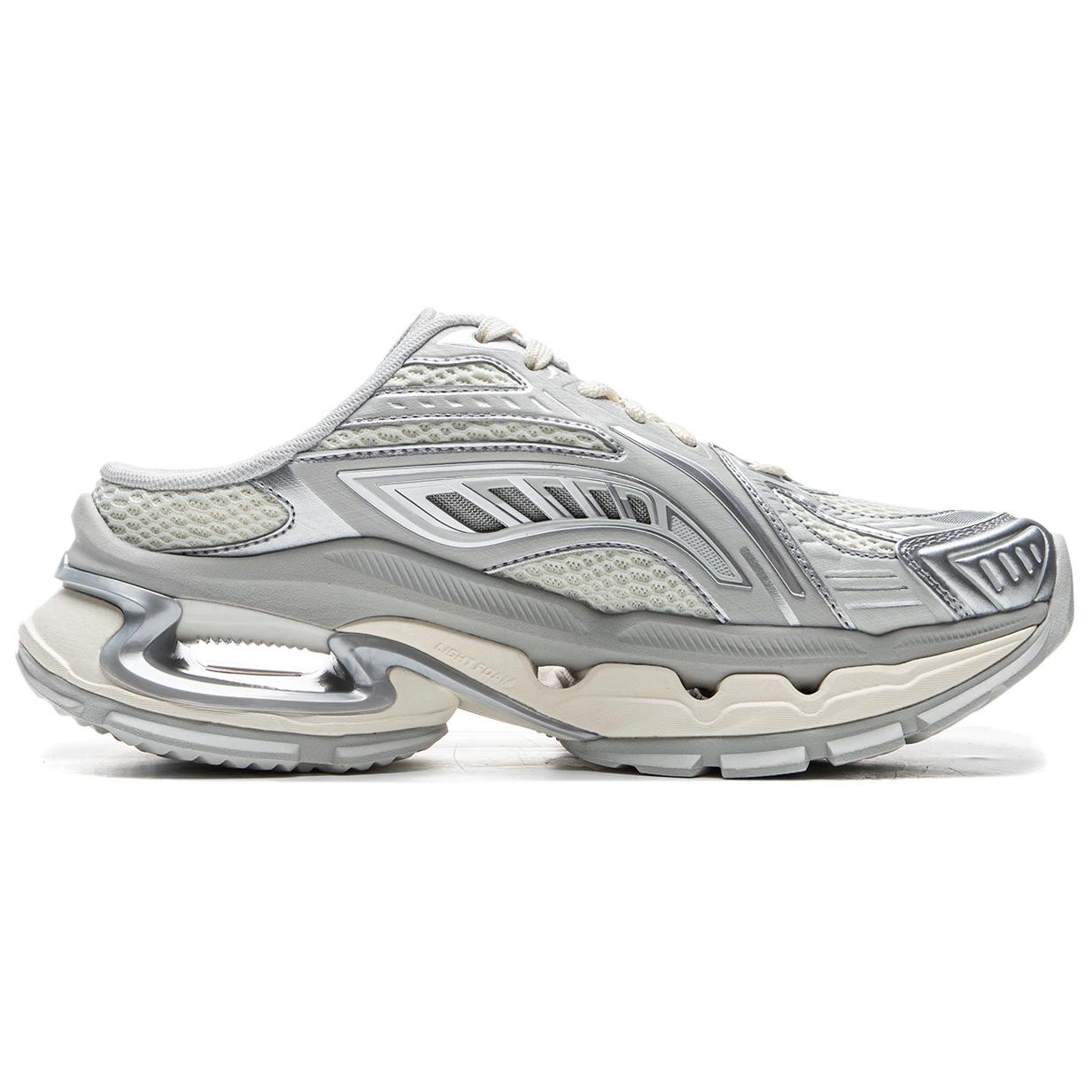 LiNing Wrap-toe Slippers Women's Gray Beige Silver купить в интернет-магазине Yoocart с быстрой доставкой по России.