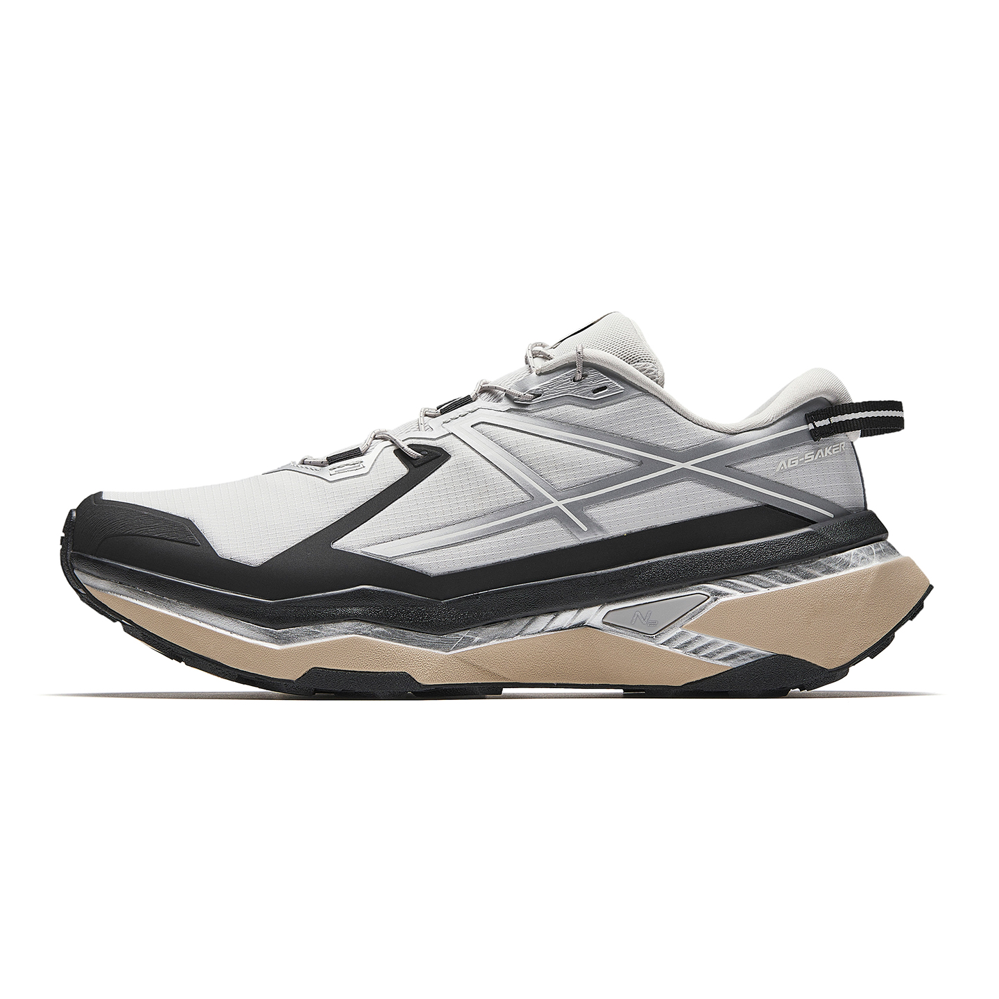 Anta Slip Resistant Anti Twist Nitrogen Technology Running Shoes Men's Durable Gray/Black