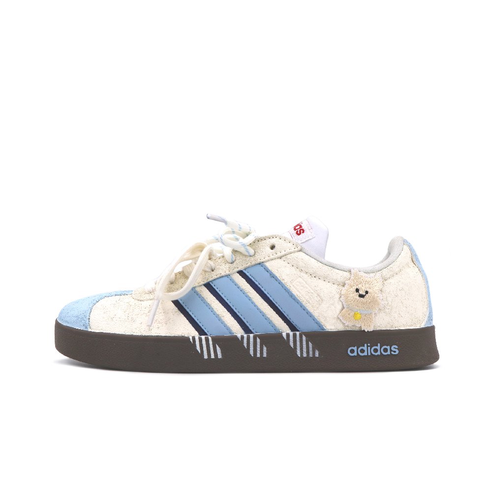 Adidas VL COURT 2.0 Cushioning, Wear Resistant Low Top Skateboard Shoes Unisex Yellow Blue