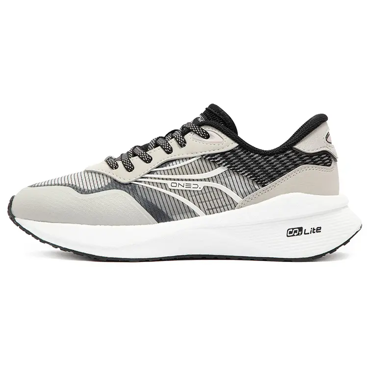 361° Abrasion Resistant Shock Absorbers Low Top Casual Shoes Women's Black Gray
