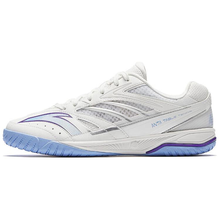 Anta Rotor Shock Absorbers Abrasion Resistant Slip Resistant Low Top Training Shoes Unisex White Blue