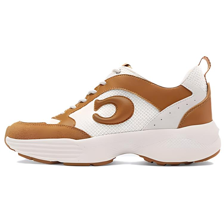 COACH Low Top Casual Shoes Women's Light Saddle