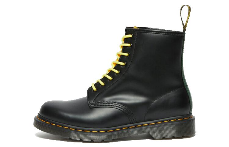 Dr. Martens 1460 Contrast Smooth Leather Lace Up Boots 'Black'
