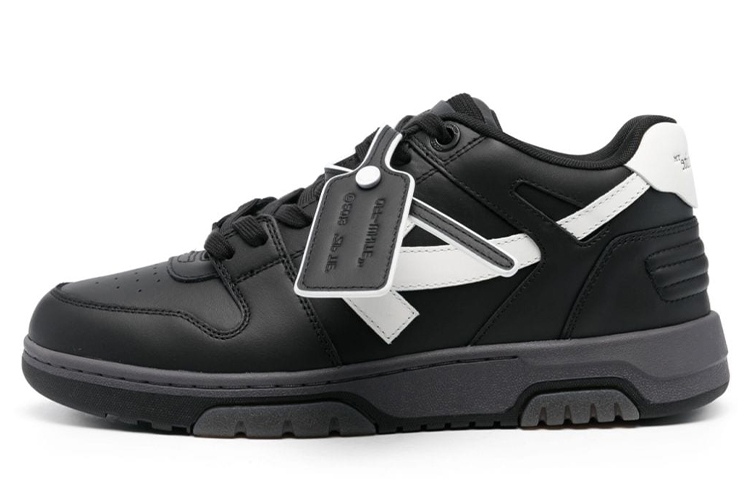 OFF WHITE Out Of Office Ooo Low Tops Black Grey White FW23