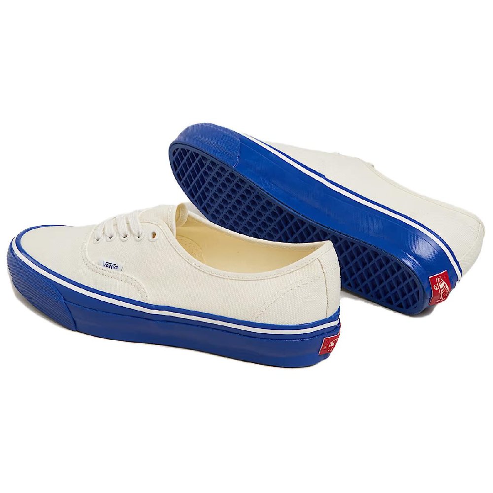 Vans Premium Authentic White Blue Midsole
