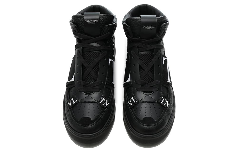 Valentino VL7N Breathable Mid-Top Casual Shoes Men's Black