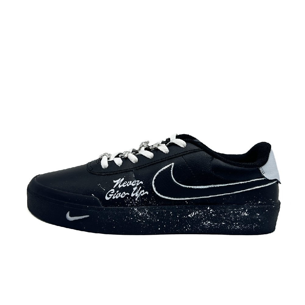 Nike Court Shot Hobo Stars Low Top Skateboard Shoes Men's Black White