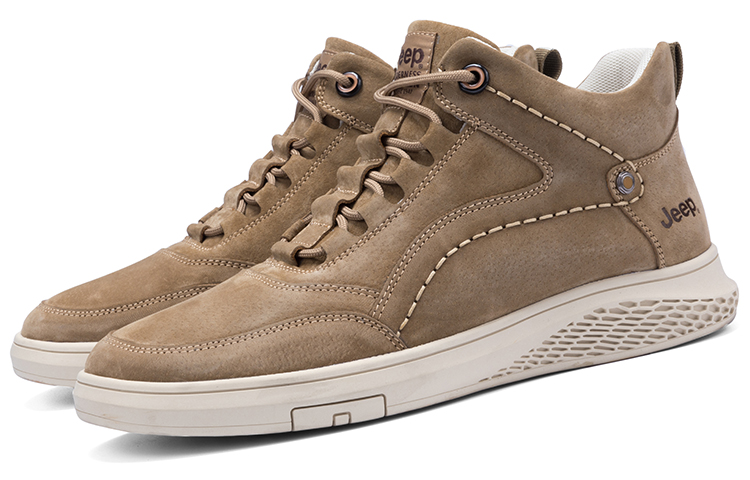 Jeep Casual Skateboard Shoes Men's Khaki купить в интернет-магазине Yoocart с быстрой доставкой по России.