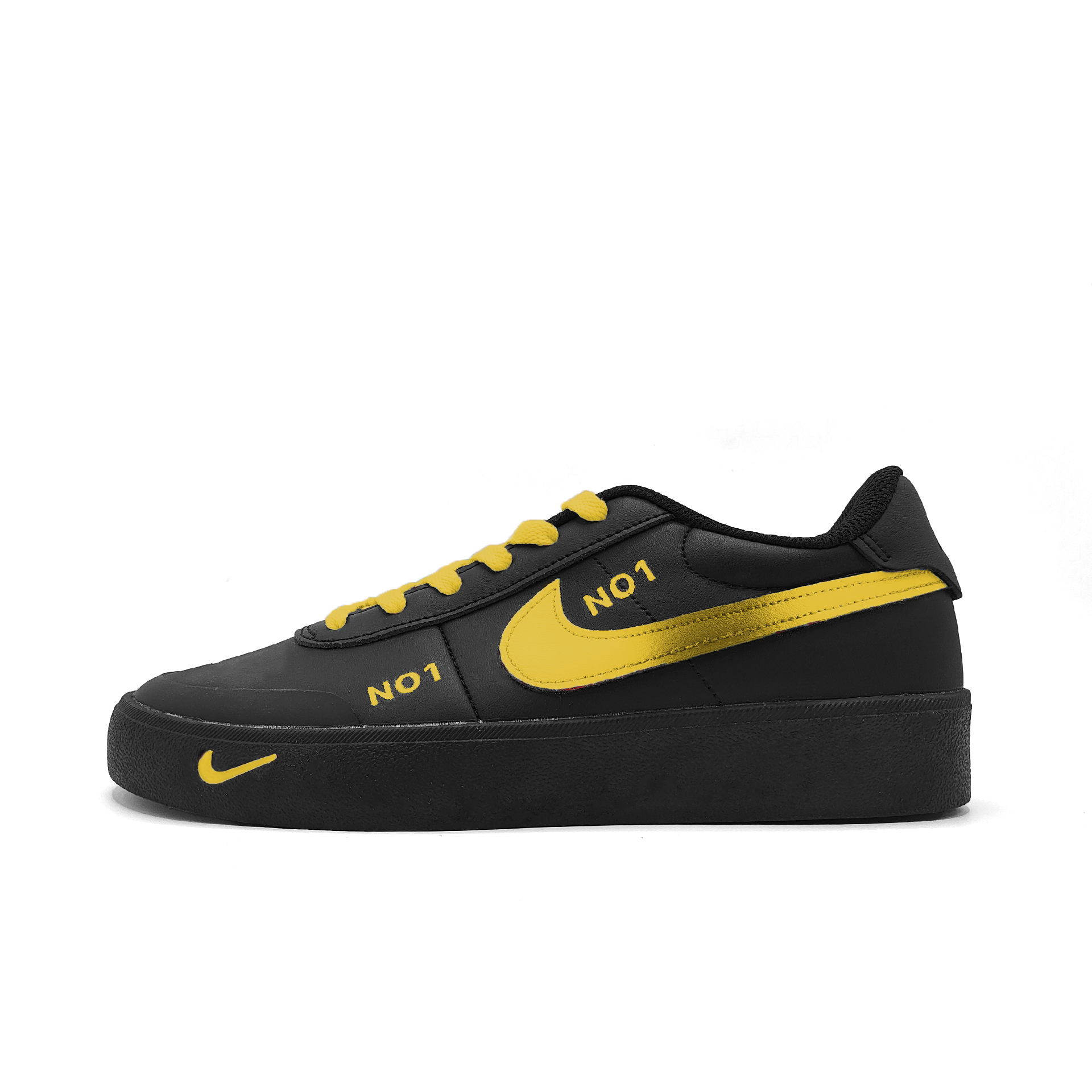 Nike Court Shot Sprint Abrasion Resistant Low top Skateboard Shoes Unisex Black
