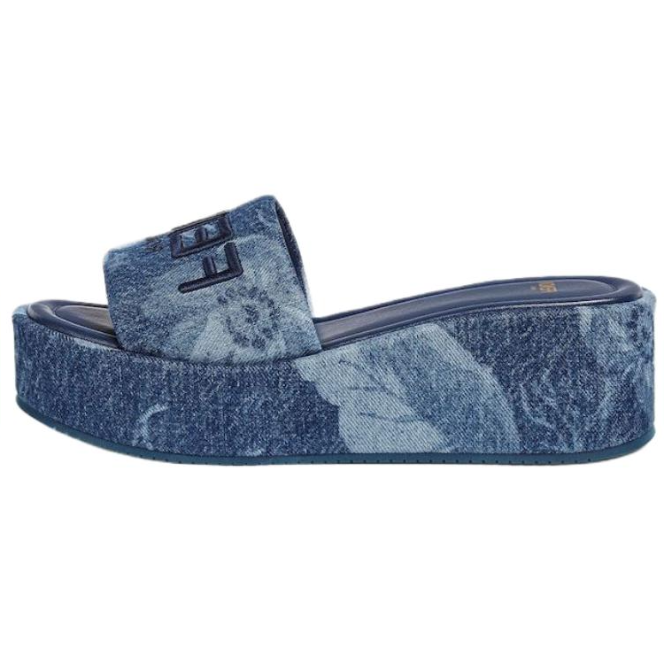 FENDI Sunshine Flatform Slides Women's