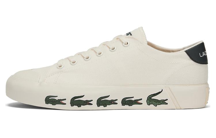 LACOSTE Low-Top Skateboard Shoes Women's White Green