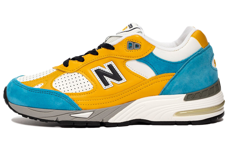 New Balance Sneakersnstuff X 991 Made In England 'Blue Yellow' Women's