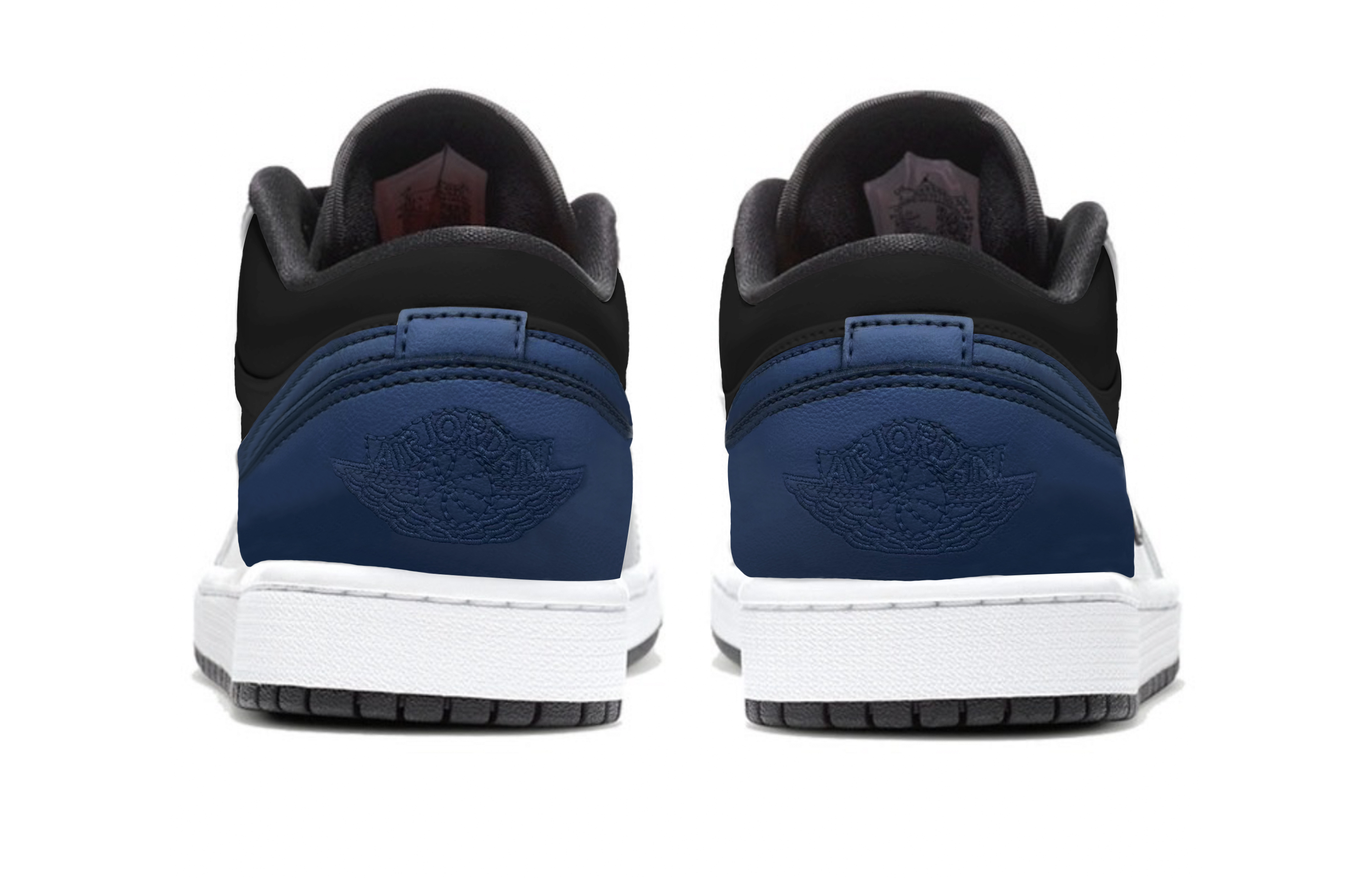 Jordan Air Jordan 1 Abrasion Resistant Low top Skateboard Shoes Unisex Black Blue купить в интернет-магазине Yoocart с быстрой доставкой по России.