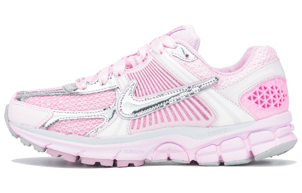 Nike Air Zoom Vomero 5 Anti Slip Wear Resistant Low Top Running Shoes Women's Pink Silver